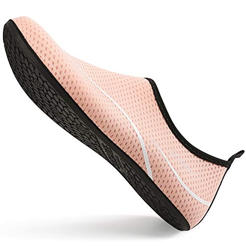 Foto von Sixspace Damen Herren Badeschuhe Wasserschuhe Schwimmschuhe Männer Frauen Strandschuhe Barfußschuhe für Strand,Pool,Meer,Wassersport,Tauchen,Surfen,Aqua Cycling(Pink 38 EU)