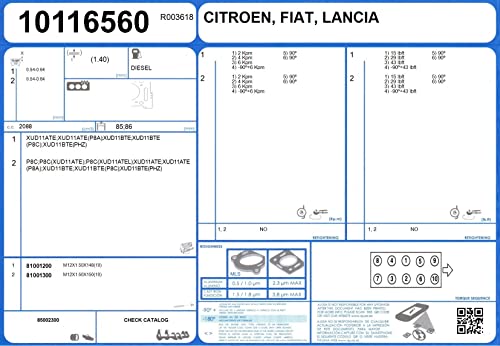 Tornillos de culata Ajusa 81001200 para reparar fugas de motor 2