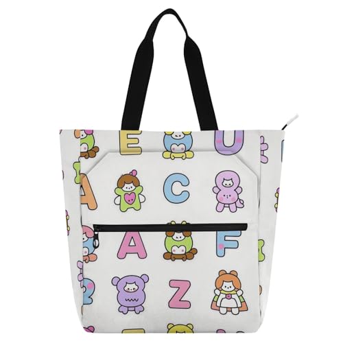 Bolsa de comestibles con cremallera y estampado colorido para adultos