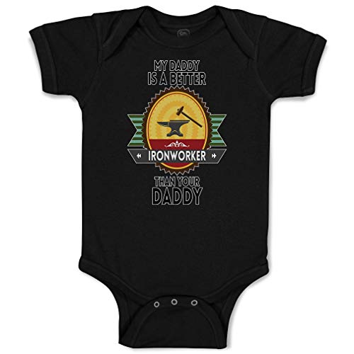 Cute Rascals Baby Bodysuit My Daddy Is A Better Iron Worker than Your Daddy Boy & Girl Baby Clothes