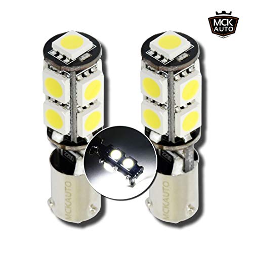 MCK Auto - Reemplazo para H21W BAY9s LED CanBus Conjunto de bombillas blancas muy claras y sin errores compatibles con GT Z4