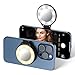 Magnetic Selfie Light, Rechargeable LED Selfie Ring Light for Magsafe with Brightness Adjustable, Portable LED Phone Fill Light for All Phones Selfies/Photography/Zoom/Video Conference/Vlogging Black