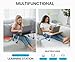 MAVOCRAFT Lap Desks for Adults - Lap Desk for Sofa & Bed Desk - 23 x 15 Lap Tables for Adults & Kids - Suitable Tablet and Laptop Stand for Bed - Include iPad Slot and Cup Holder (Blue)