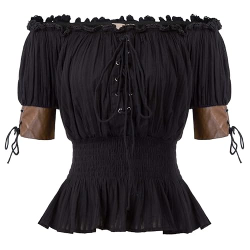 Camiseta de verano para mujer fresca cuello barco algodón manga corta A216