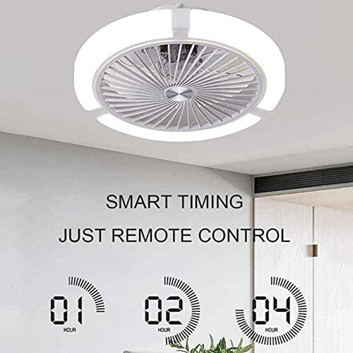 Plafonnier à ventilateur invisible 48W dimmable avec télécommande 45cm - 4