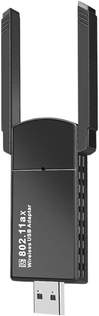 WiFi 6 USB Adapter Network Card Dual Band 2.4G/5Ghz Usb3.0 Wf Dongle Receiver 1800Mbps for Pc Laptop Window