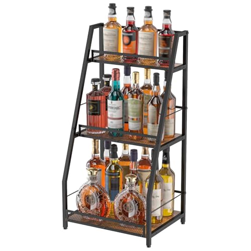 Soporte Industrial Vintage para Botellas, 3 Niveles miniatura 1