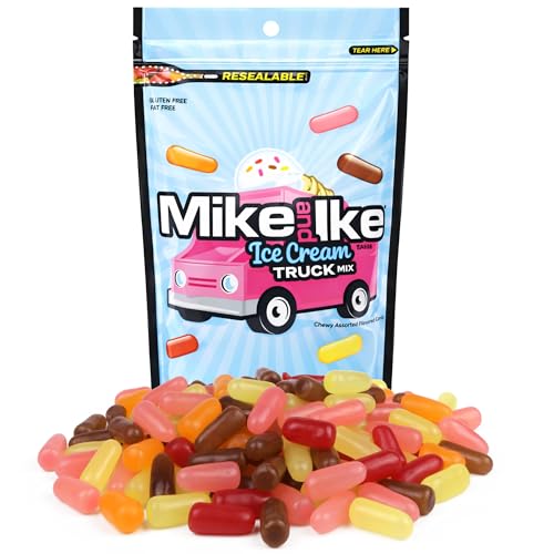 Mike and Ike Ice Cream Truck Mix, caramelos masticables 10 oz miniatura 1