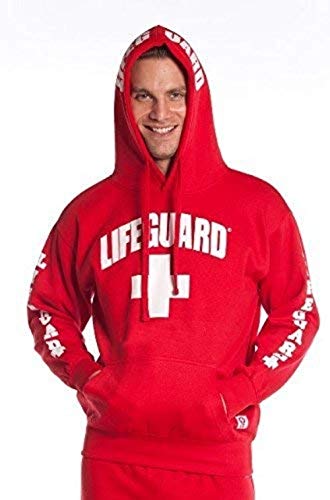 LIFEGUARD MLG-755-R-L Mens Hoodie Sweatshirt Authentic Large Red