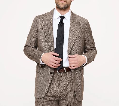 ORBITRAY Mens Herringbone Blazer Sport Jacket Slim Fit Jackets for Men Formal Blazer Wedding Groom Dinner Party OB0242