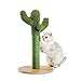 YPYOYG Kratzer Beitrag Kaktus Katzenbaum Sisal Seil Kratzer Pfosten Schönes Spielzeug for Katzen 55 cm Hohe Grün katzenspielzeug