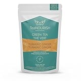 Picture of TeaNOURISH Turmeric Ginger Green | Darjeeling Loose Leaf Tea | Blended with Indian Turmeric, Ginger & Cinnamon | 100% NATURAL INGREDIENTS | Brew Hot or Iced Tea - 3.53oz/100g