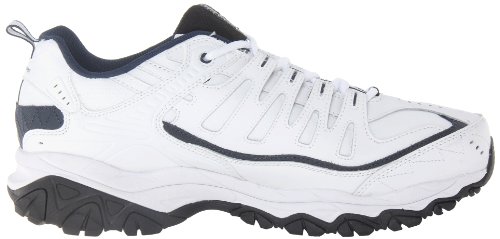 Skechers Mens Afterburn M. Fit Reprint Industrial And Construction Shoes, White, 9 X-Wide Us #TOP5