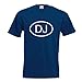 Kiwistar Djibouti DJ T-Shirt Homme imprimé Motif Fun Motif Coton S M L XL XXL en 15 Couleurs différentes