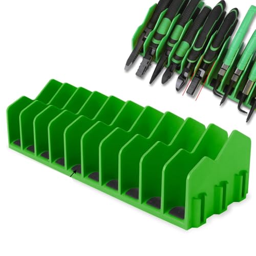 10 Tools Plier Organizer With Non-slip Rubber Base | Plier Storage Rack, Sturdy Plier Storage Holder, Tools Set Toolbox Storage For, Hammers, Hand Tools