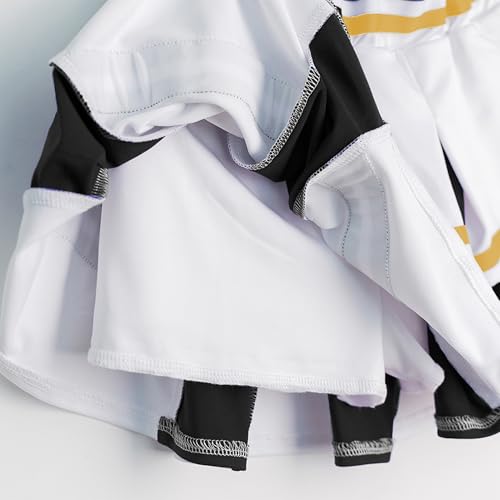 Image of LOLANTA Cheerleader Costume for Girls Halloween Cheer Uniform Outfit