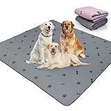 Oiyeefo Washable Pee Pads for Dogs, (2 Pack) of Extra-Large 72' x 72' Reusable Dog Pee Pads Non-Slip...