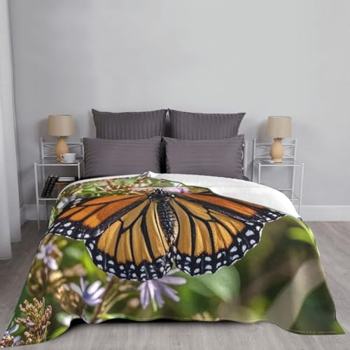 Plaid papillons monarques super doux, une idée cadeau originale - 8