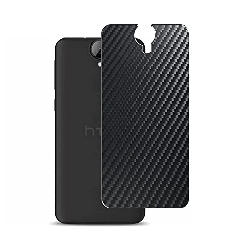 VacFun Lot de 2 Film de Protection d'écran Arrière, compatible avec HTC One E9+ PLUS, Film Arrière en Noir Fibre de Carbone Skin Peau