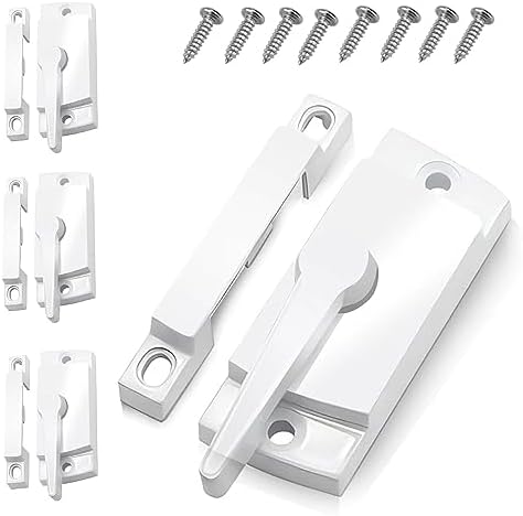 4 Pack Window Locks, Window Sash Lock, Window Locks Security Up and ...