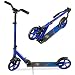 Best Choice Products Kick Scooter for Kids Ages 8+ Teens & Adults, Foldable Large Wheel Scooter with Suspension, Adjustable Handlebars, ABEC-9 Bearings, Lightweight Scooter for Boys & Girls - Blue