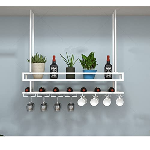 Support verres suspendu DASHADAO, étagère plafond pour ranger et décorer - 4