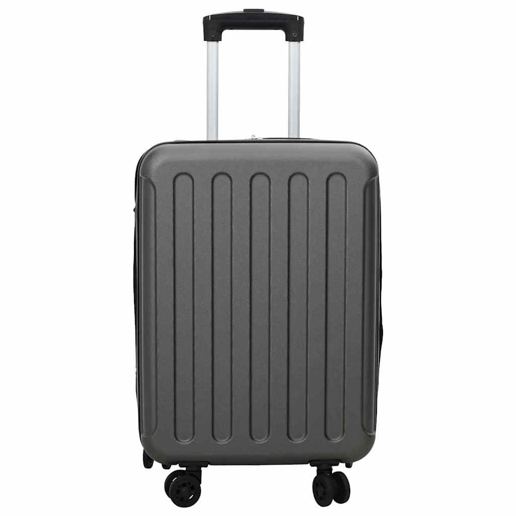Valise de Voyage en ABS Plastique Gris Foncé 34 x 23 x 55.5 cm, Sac Cabine Rigide avec Rangement Ample et Design Durable pour Déplacements