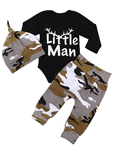 Newborn Baby Boy Clothes Hipster Bowtie Strap Short Sleeve Bodysuit +Moustache Pants+Hat 3Pcs