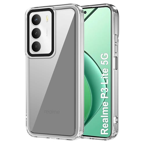 Image of Zapcase Back Case Cover for Realme P3 Lite 5G | Compatible for Realme P3 Lite 5G Back Cover | Case Cover with Camera Protection | (TPU + PC | Transparent)