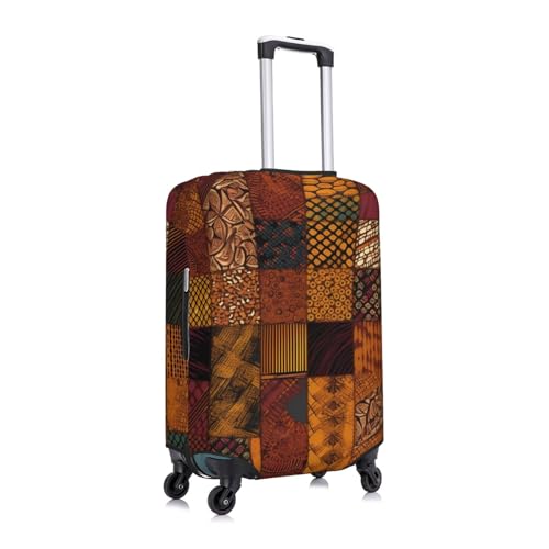 Luggage Cover Elastic Washable Suitcase Cover Dustproof Suitcase Protector Personalized African Style Patchwork Travel Luggage Baggage Covers For 18-32 Inch3