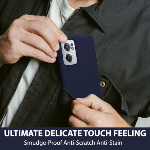Image of LIRAMARK Liquid Silicone Soft Back Cover Case for OnePlus Nord CE 2 5G / 1+Nord CE 2 5G (Midnight Blue)