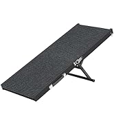 MAHANCRIS Dog Ramp, Pet Ramp for Small Dogs,101 cm Long Foldable Pet Ramp, 5 Levels Height Adjust...