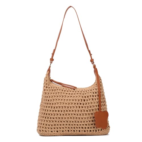 Bolso artesanal tejido a mano estilo hobo para mujer miniatura 1