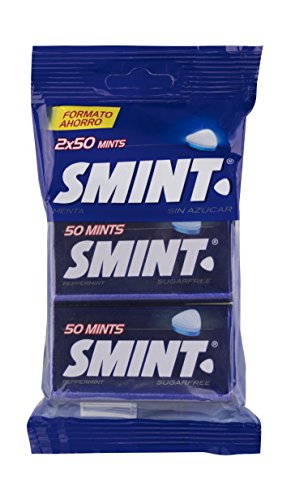 Smint Caramelo Comprimido sin Azúcar Tin con Sabor A Menta, 2 x 35g