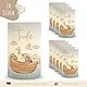MeinBaby123® 10 Stück Windlicht Tischdeko Taufe, Taufdeko Mädchen Junge, Meine Taufe Deko Arche, Teelicht Taufe, Taufe Deko (Taufe Arche)
