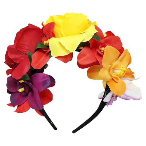 Happyupcity Bandeau mexicain fleur Halloween, accessoire cheveux