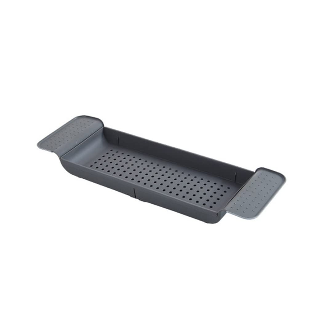 Extendable Bathroom Shelf Bathtub Tray Shower Caddy Bath Tub Rack Towel Wine Book Holder Storage Accessories
