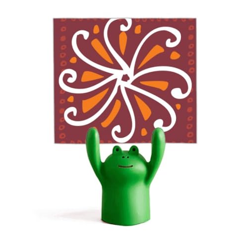 Support pour mémo chrysanthème mexicain marron inspiré des civilisations anciennes