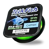 Trik Fish Catfish Specialist Monofilament Fishing Line – Hi-Vis Green – Premium Catfish Line for Freshwater Fishing, Strong & Abrasion-Resistant Mono Catfishing Line – 20 Lb Test, 125 Yards - TrikFish