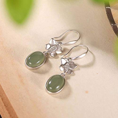 Chinois s néphrite saphir goutte d'oreille pour illuminer vos tenues de soirée et mariages