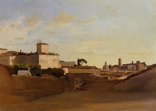 Cuadro pintura al óleo de Corot 60x90cm para decoración de interiores y paredes del hogar
