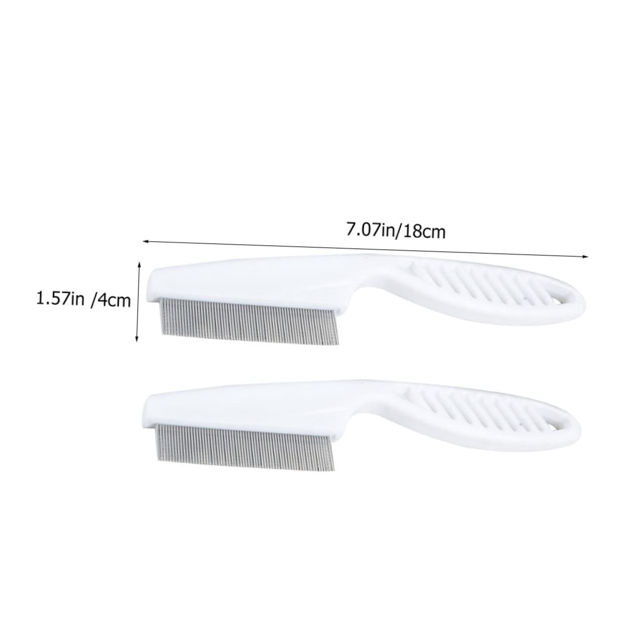 BESTonZON 2Pcs Pet Grooming Combs for Dogs and Cats Practical Hair Removers for Pet Hair Cleaning Non Slip Design for Daily Use and Bath