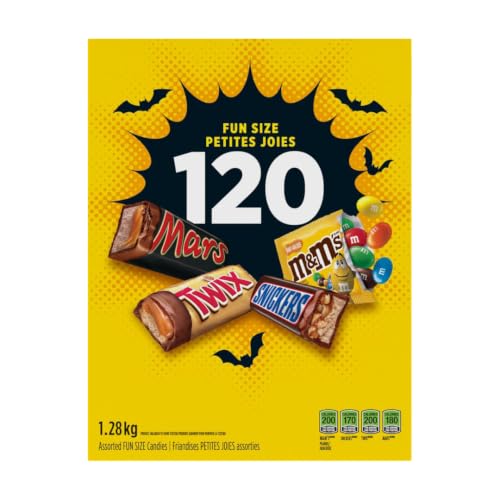 MARS Variety, Halloween Chocolate Candy, Assorted Fun Size, 120 Count