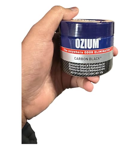 Image of Ozium 4.5 Oz. Odor Eliminating Gel for Homes, Cars, Offices and More (Original + Carbon Black + Outdoor Essence + That New Car Smell), 4 Pack Variety