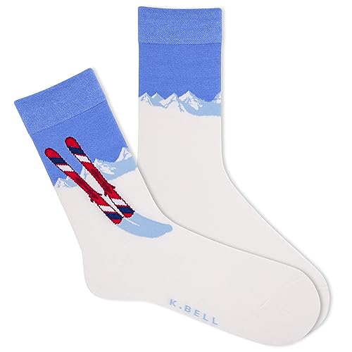 Calcetines mujer K. Bell con un sutil diseño Snow Daze de textura premium avena
