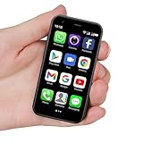 Cutwif Mini Smartphone, Mini Phone Unlocked Cell Phone 3.0 Inch Android 3G Small Mobile Child Phone Quad Core 2G+16G 5.0MP Dual SIM High Definition (Black)