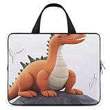 Laptoptasche, ultradünn, lustiger Druck, Laptop-Tragetasche, tragbar, Kuriertasche für Arbeit, Reisen, Stil, 10inch