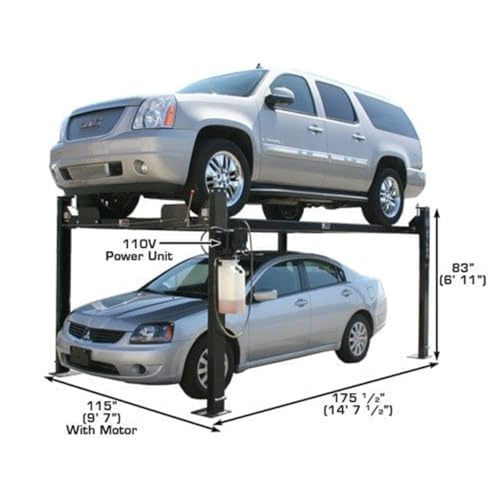 Atlas® Garage Pro 8000 Portable Hobbyist 8,000 Lbs. Capacity 4 Post Lift - Image 4