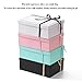 kaxilu Pink Gift Box Luxury With Lid & Ribbon, Foldable Gift Boxes 4 Pack 9.8x7x3.3Inches - Elegant Wedding & Birthday Packaging Gifts Box