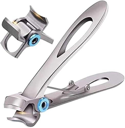 Eariy Nagelklippare stor för tjocka naglar, nagelklippare i rostfritt stål, manikyr nageltång, bred tallöppning nagelklippare för män och kvinnor